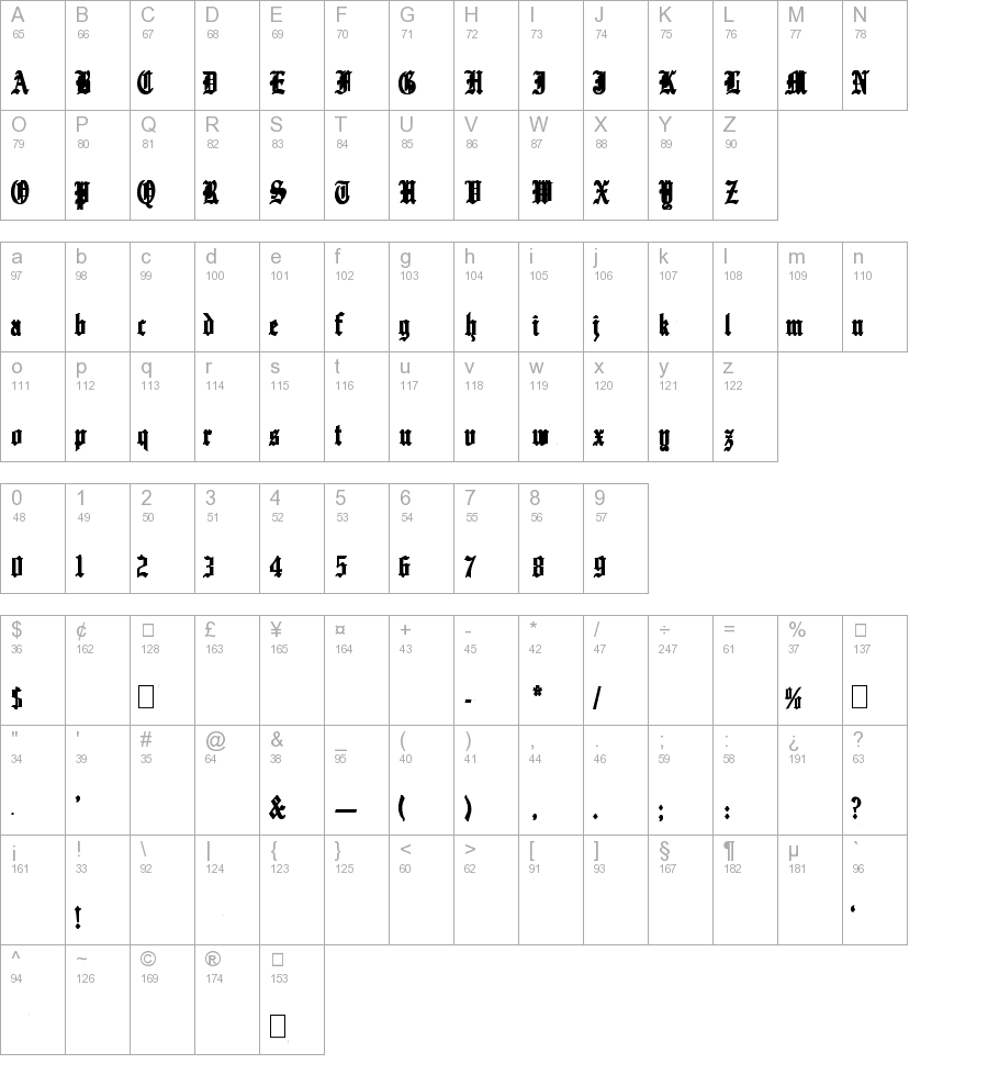 Inferno 1 Bold truetype font
